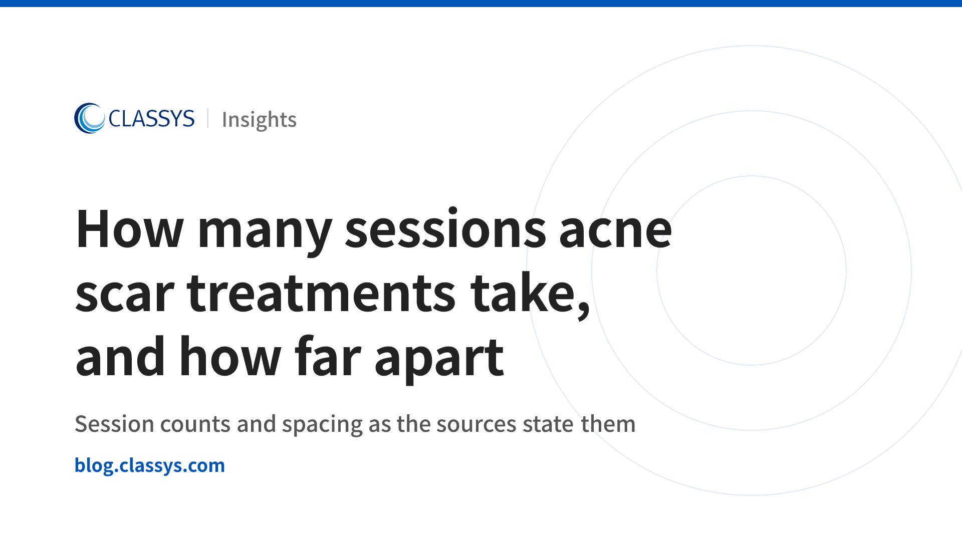 How many sessions acne scar treatments take, and how far apart
